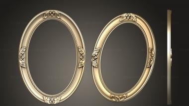 Round frame (The frame is oval, RK_0762) 3D models for cnc